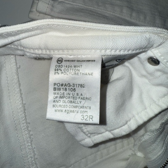 AG Jeans - The Prima mid-rise cigarette - white - Picture 3 of 3